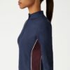 Contrast Piped Half-Zip Pullover Contrast Piped Half-Zip Pullover