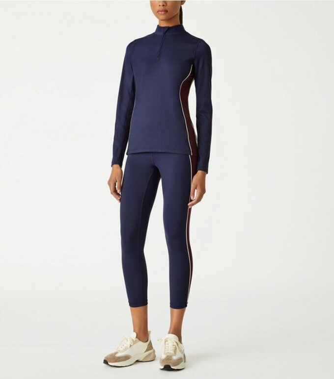 Contrast Piped Half-Zip Pullover Contrast Piped Half-Zip Pullover