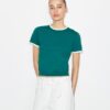 Contrast-Trim Short-Sleeve Sweater Contrast-Trim Short-Sleeve Sweater