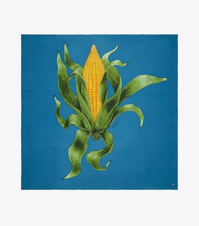 Corn Oversized Silk Square Scarf Corn Oversized Silk Square Scarf