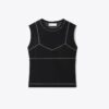 Cotton And Nylon Mesh Top Cotton And Nylon Mesh Top