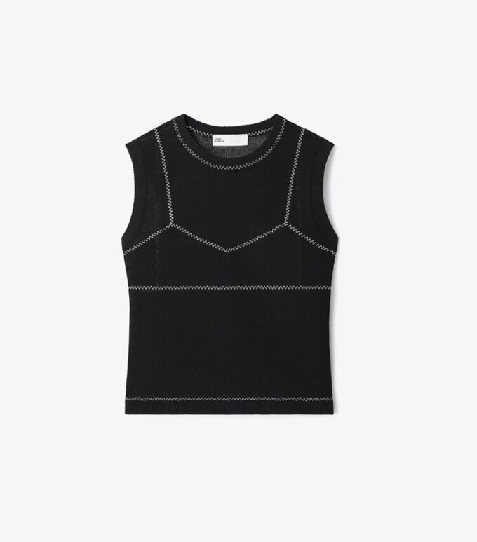 Cotton And Nylon Mesh Top Cotton And Nylon Mesh Top