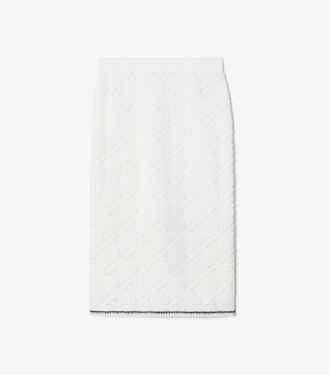 Cotton Logo Lace Skirt