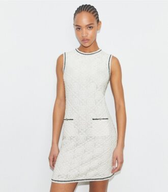 Cotton Pointelle Knitted Tank Dress