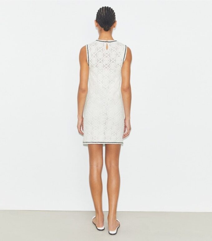 Cotton Pointelle Knitted Tank Dress