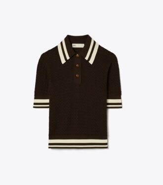Cotton Pointelle Polo
