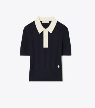 Cotton Pointelle Polo