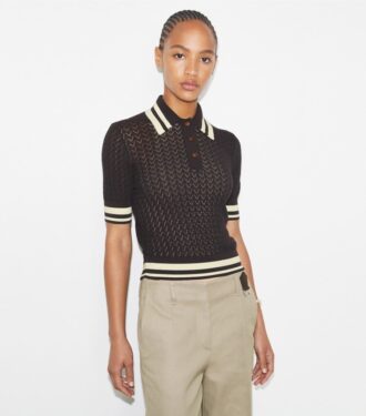 Cotton Pointelle Polo