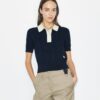Cotton Pointelle Polo Cotton Pointelle Polo