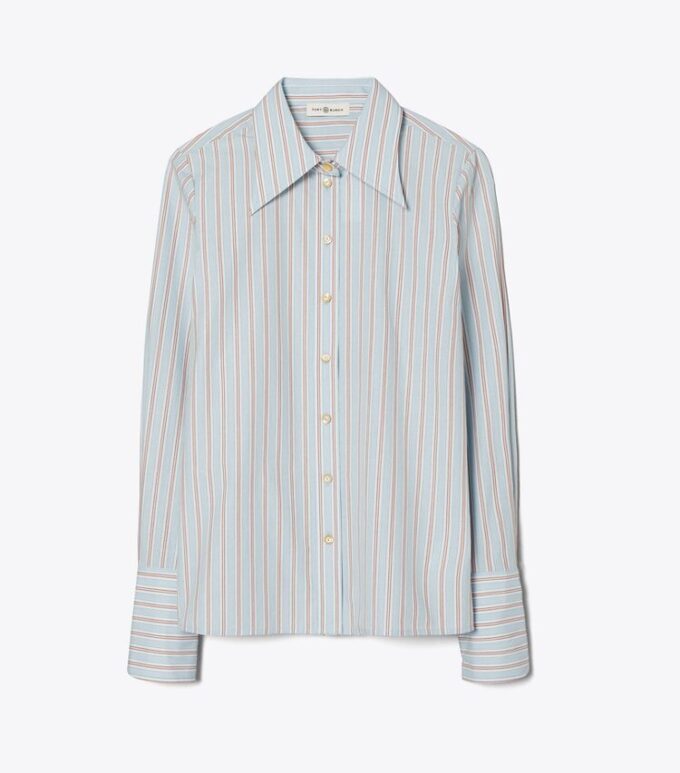 Cotton Poplin Striped Shirt Cotton Poplin Striped Shirt