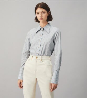 Cotton Poplin Striped Shirt Cotton Poplin Striped Shirt