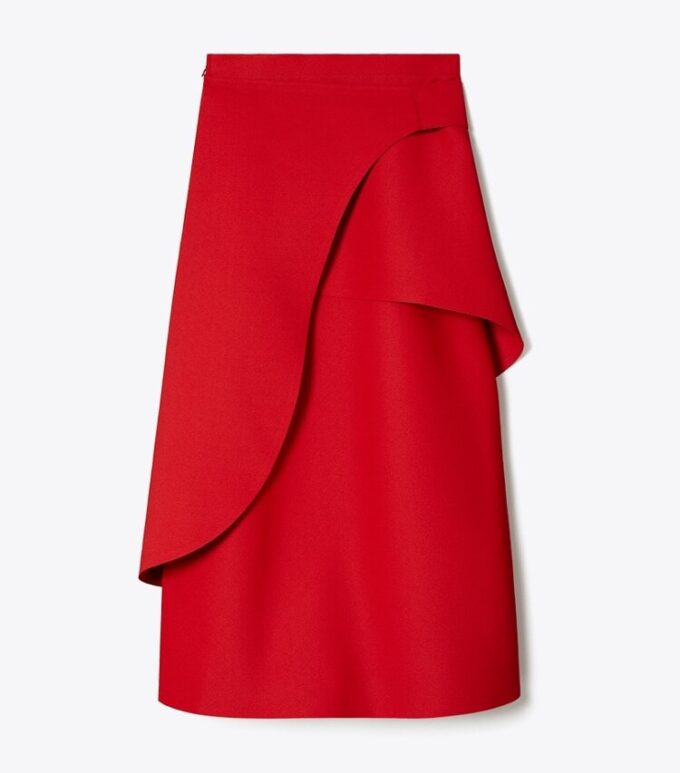 Crepe Wrap Skirt