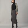 Crinkle Stripe Lamé Sleeve Sweater Crinkle Stripe Lamé Sleeve Sweater