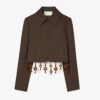 Cropped Crepe Jacket Cropped Crepe Jacket