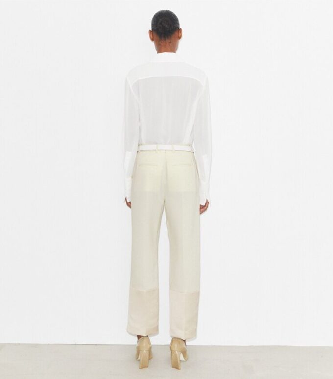 Cropped Crepe Pant
