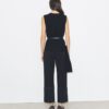 Cropped Crepe Pant