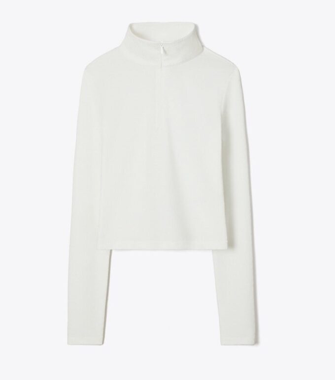 Cropped Jacquard Top