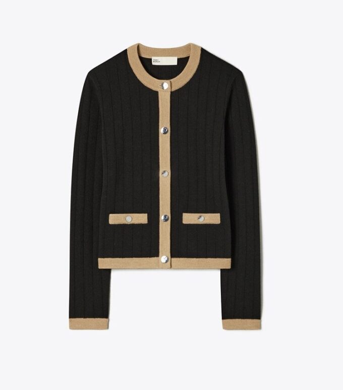 Cropped Merino Wool Cardigan Cropped Merino Wool Cardigan