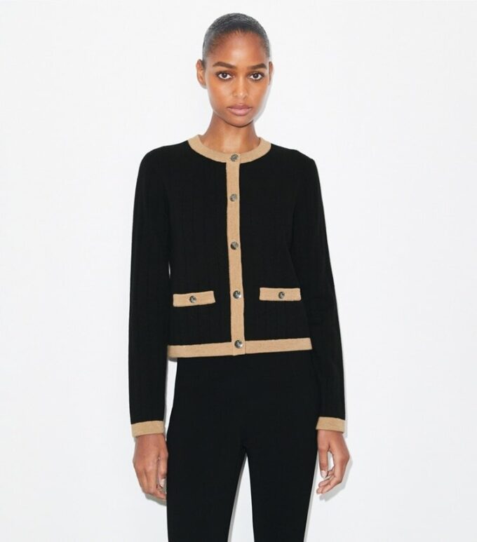 Cropped Merino Wool Cardigan Cropped Merino Wool Cardigan