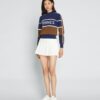 Cropped Tech Nylon Tennis Sweater