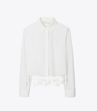 Crystal Embellished Poplin Shirt