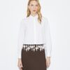 Crystal Embellished Poplin Shirt Crystal Embellished Poplin Shirt