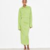 Cuffed Jacquard Dress
