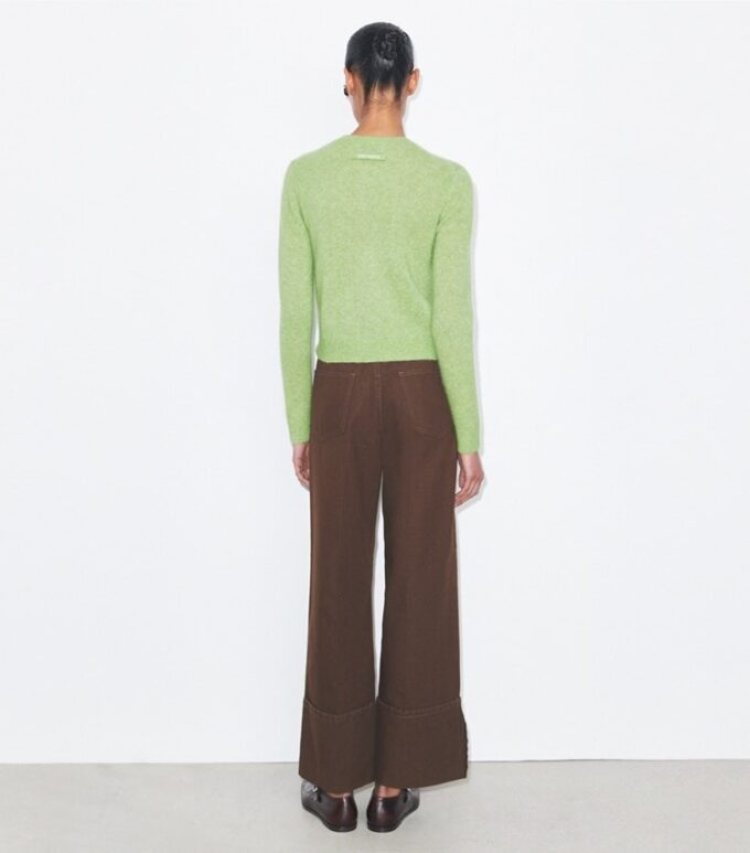 Cuffed Straight-Leg Jean
