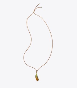 Curiosity Eggplant Pendant