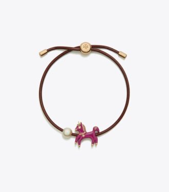 Curiosity Enamel Horse Slider Bracelet