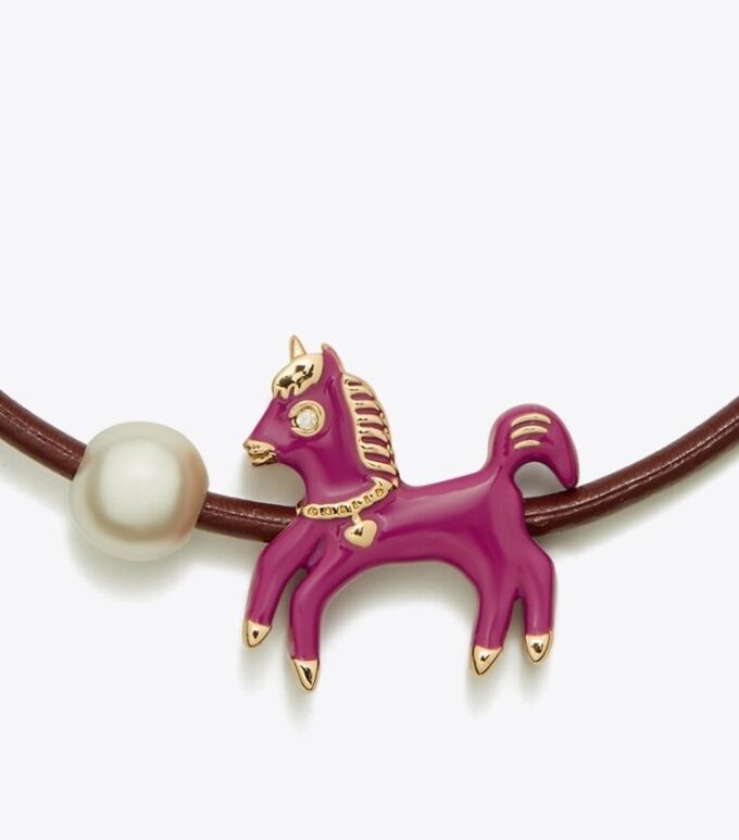 Curiosity Enamel Horse Slider Bracelet Curiosity Enamel Horse Slider Bracelet