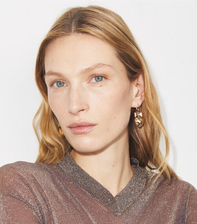 Curiosity Heart And Bow Earrings Curiosity Heart And Bow Earrings