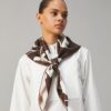 Daisy Double-Sided Silk Square Scarf