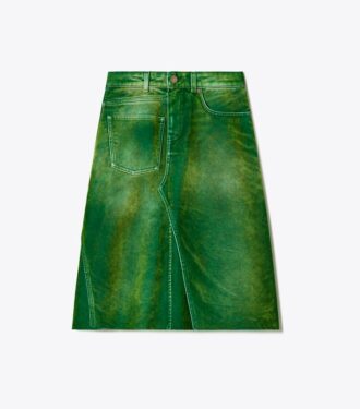 Deconstructed Denim Skirt