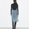 Deconstructed Denim Skirt