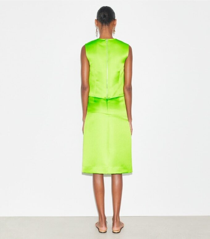 Deconstructed Satin Skirt