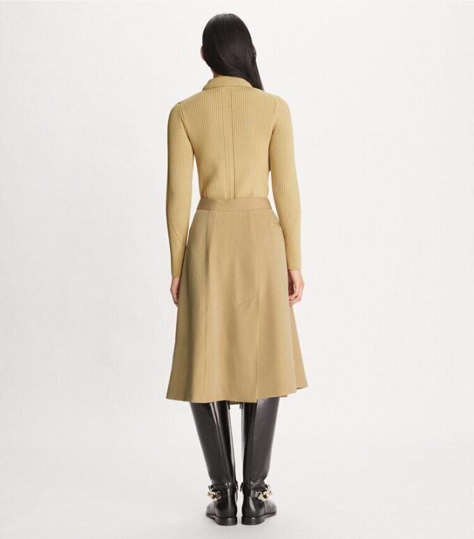 Deconstructed Wool Skirt