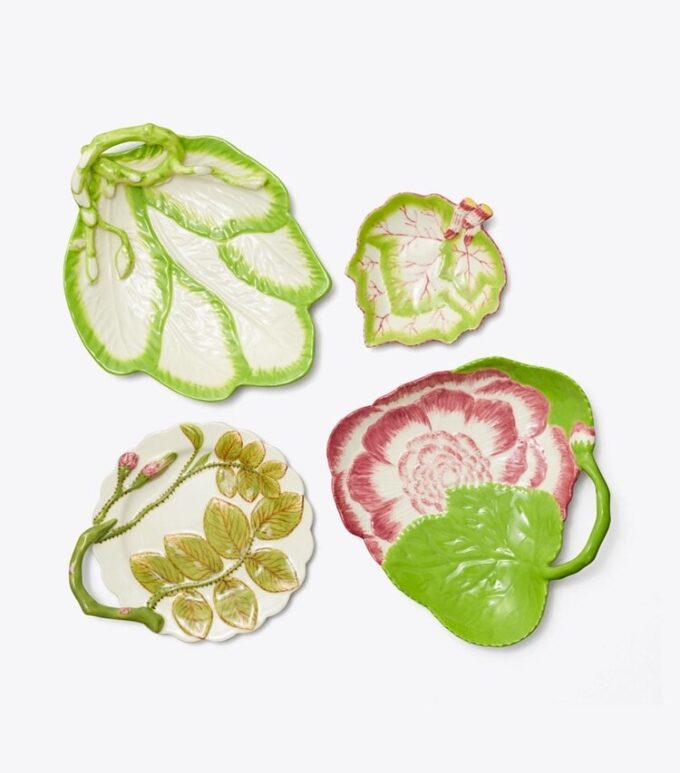 Decorative Leaf Plates, Set Of 4 Decorative Leaf Plates, Set Of 4