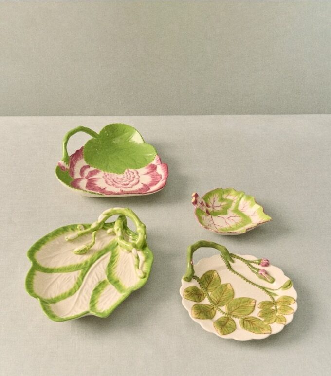 Decorative Leaf Plates, Set Of 4 Decorative Leaf Plates, Set Of 4