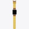 Double Rivets Band For Apple Watch®, Yellow Leather Double Rivets Band For Apple Watch®, Yellow Leather