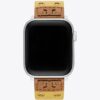 Double Rivets Band For Apple Watch®, Yellow Leather Double Rivets Band For Apple Watch®, Yellow Leather