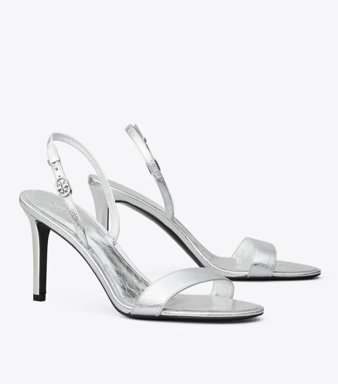 Double T Buckle Heel Sandal Double T Buckle Heel Sandal