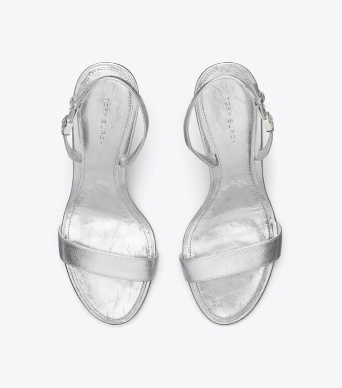 Double T Buckle Heel Sandal Double T Buckle Heel Sandal