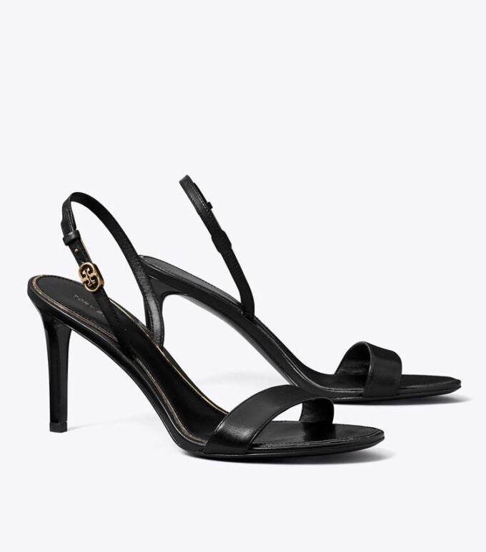 Double T Buckle Heeled Sandal Double T Buckle Heeled Sandal
