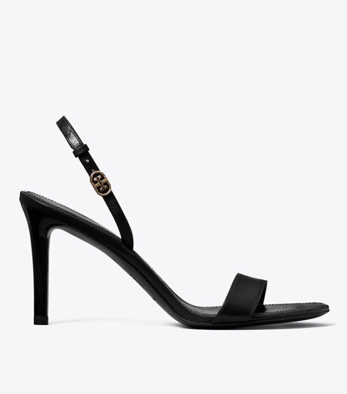Double T Buckle Heeled Sandal Double T Buckle Heeled Sandal
