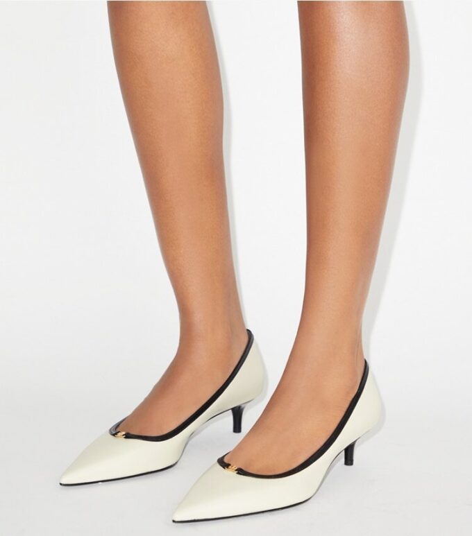 Double T Buckle Low-Heeled Pump Double T Buckle Low-Heeled Pump