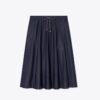 Drawstring Nylon Midi Skirt Drawstring Nylon Midi Skirt