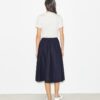 Drawstring Nylon Midi Skirt Drawstring Nylon Midi Skirt