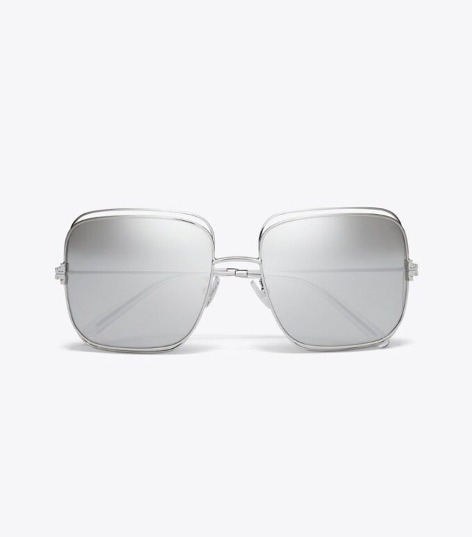 Eleanor Oversized Metal Square Sunglasses