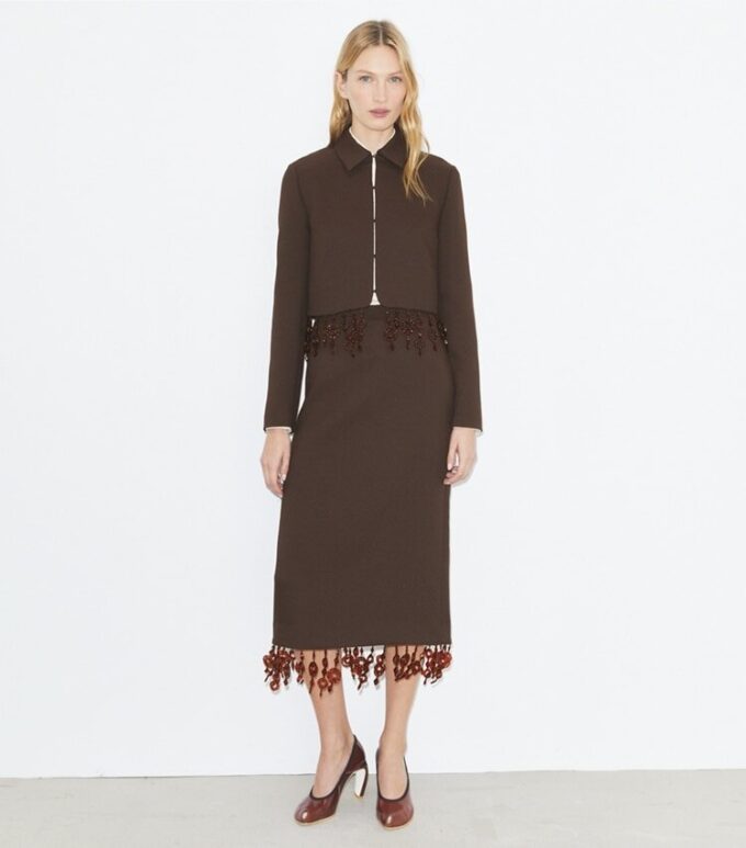 Cropped Crepe Jacket Cropped Crepe Jacket